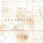 United States Geological Survey Square Top Hills, AZ (1958, 62500-Scale) digital map