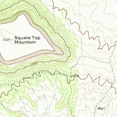 United States Geological Survey Square Top Mountain, TX (1972, 24000-Scale) digital map