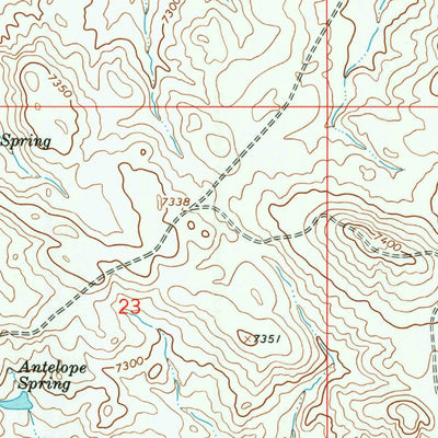 United States Geological Survey Square Top, WY (1964, 24000-Scale) digital map