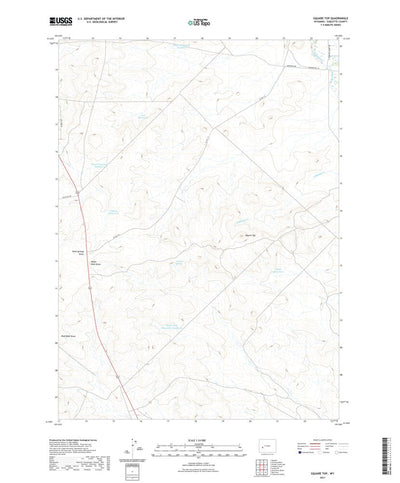 United States Geological Survey Square Top, WY (2021, 24000-Scale) digital map