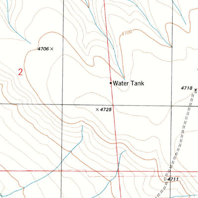 United States Geological Survey Squaretop Hills East, AZ (1996, 24000-Scale) digital map