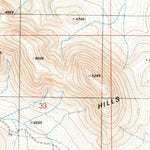 United States Geological Survey Squaretop Hills East, AZ (1996, 24000-Scale) digital map