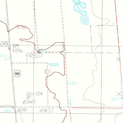 United States Geological Survey Squaretop Hills West, AZ (1986, 24000-Scale) digital map