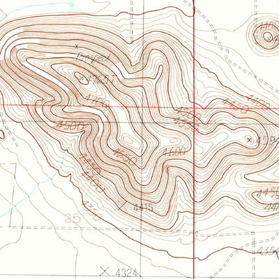 United States Geological Survey Squaretop Hills West, AZ (1986, 24000-Scale) digital map