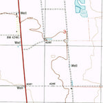 United States Geological Survey Squaretop Hills West, AZ (1996, 24000-Scale) digital map