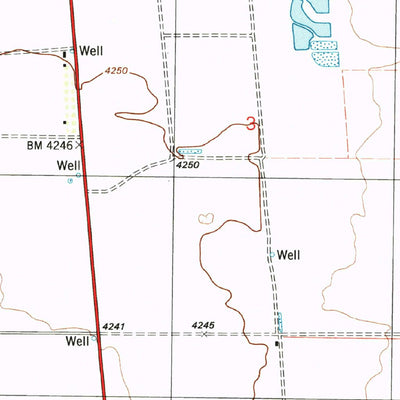 United States Geological Survey Squaretop Hills West, AZ (1996, 24000-Scale) digital map