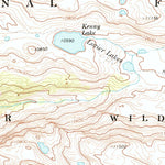 United States Geological Survey Squaretop Mountain, WY (1968, 24000-Scale) digital map