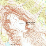 United States Geological Survey Squaretop Mountain, WY (1968, 24000-Scale) digital map