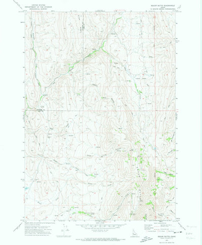 United States Geological Survey Squaw Butte, ID (1970, 24000-Scale) digital map