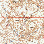 United States Geological Survey Squaw Butte NE, WY (1952, 24000-Scale) digital map