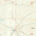 United States Geological Survey Squaw Butte, WY (1952, 24000-Scale) digital map