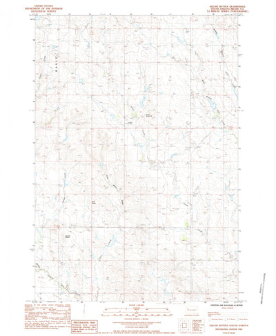 United States Geological Survey Squaw Buttes, SD (1983, 24000-Scale) digital map