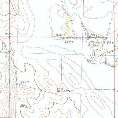 United States Geological Survey Squaw Buttes, SD (1983, 24000-Scale) digital map