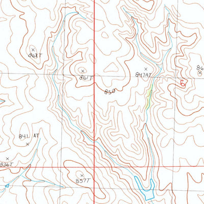 United States Geological Survey Squaw Buttes, SD (1983, 24000-Scale) digital map