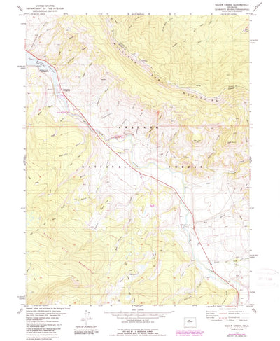 United States Geological Survey Squaw Creek, CO (1980, 24000-Scale) digital map