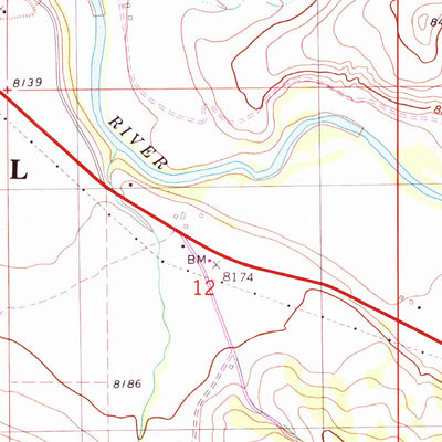 United States Geological Survey Squaw Creek, CO (1980, 24000-Scale) digital map