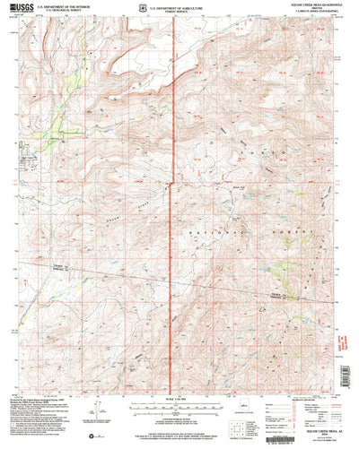 United States Geological Survey Squaw Creek Mesa, AZ (2004, 24000-Scale) digital map