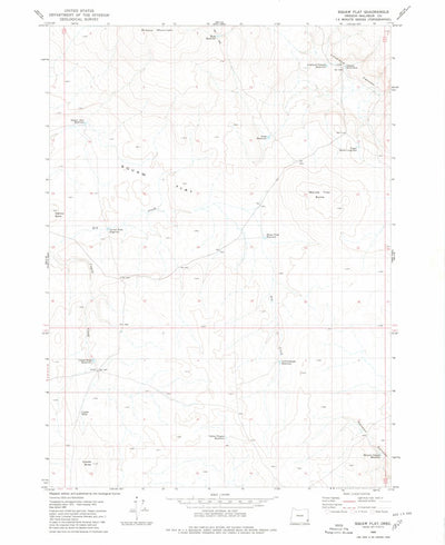 United States Geological Survey Squaw Flat, OR (1980, 24000-Scale) digital map