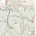 United States Geological Survey Squaw Gap, ND (1997, 24000-Scale) digital map