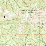 United States Geological Survey Squaw Lakes, OR-CA (1983, 24000-Scale) digital map