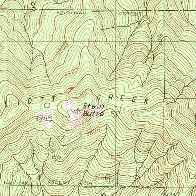 United States Geological Survey Squaw Lakes, OR-CA (1983, 24000-Scale) digital map