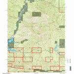 United States Geological Survey Squaw Lakes, OR-CA (1996, 24000-Scale) digital map