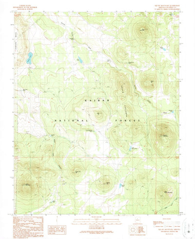 United States Geological Survey Squaw Mountain, AZ (1989, 24000-Scale) digital map