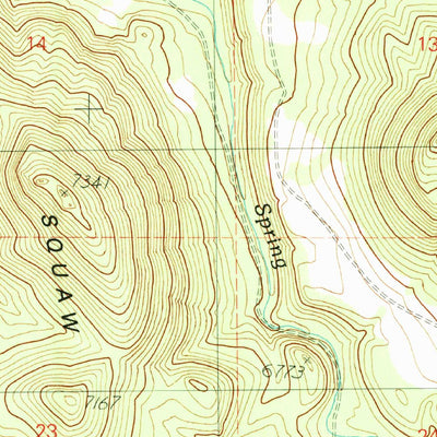 United States Geological Survey Squaw Mountain, AZ (1989, 24000-Scale) digital map