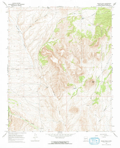 United States Geological Survey Squaw Peak, NM (1965, 24000-Scale) digital map