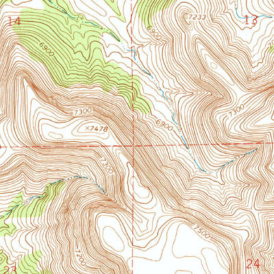 United States Geological Survey Squaw Peak, NM (1965, 24000-Scale) digital map