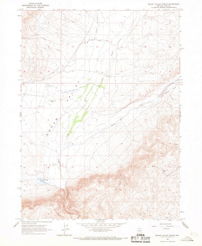 United States Geological Survey Squaw Valley Ranch, NV (1965, 24000-Scale) digital map