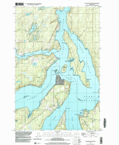 United States Geological Survey Squaxin Island, WA (1997, 24000-Scale) digital map