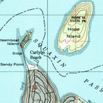 United States Geological Survey Squaxin Island, WA (1997, 24000-Scale) digital map