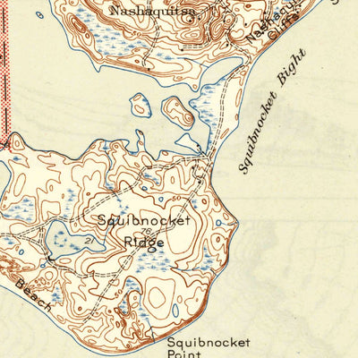United States Geological Survey Squibnocket, MA (1944, 31680-Scale) digital map