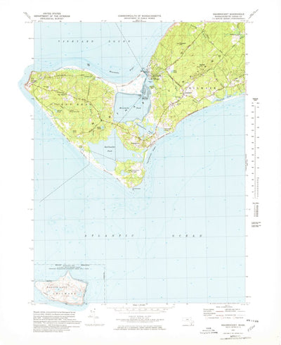 United States Geological Survey Squibnocket, MA (1972, 25000-Scale) digital map