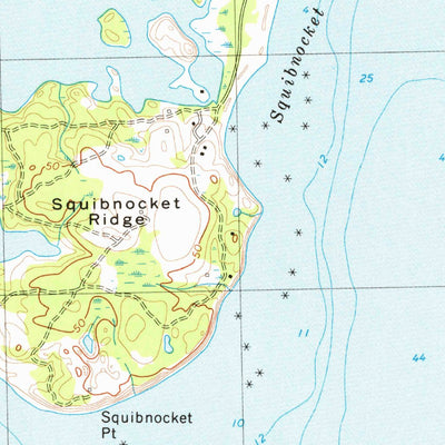 United States Geological Survey Squibnocket, MA (1972, 25000-Scale) digital map