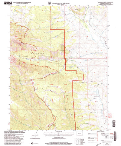 United States Geological Survey Squirrel Creek, CO (2001, 24000-Scale) digital map