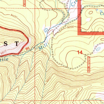 United States Geological Survey Squirrel Creek, CO (2001, 24000-Scale) digital map