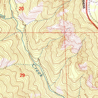United States Geological Survey Squirrel Creek, CO (2001, 24000-Scale) digital map