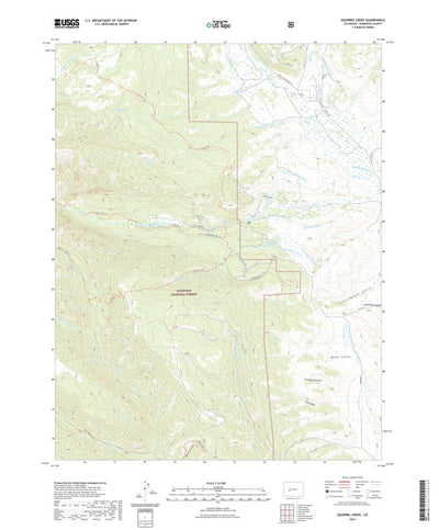 United States Geological Survey Squirrel Creek, CO (2022, 24000-Scale) digital map