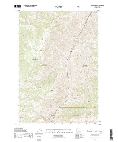 United States Geological Survey Squirrel Prairie, OR (2020, 24000-Scale) digital map