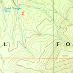 United States Geological Survey Squirrel Springs Canyon, NM (1999, 24000-Scale) digital map