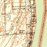 United States Geological Survey St. Clair, MI (1939, 24000-Scale) digital map