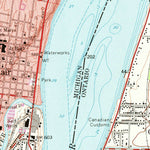 United States Geological Survey St. Clair, MI (1968, 24000-Scale) digital map