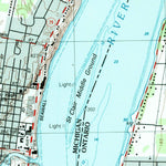 United States Geological Survey St. Clair, MI (1991, 24000-Scale) digital map