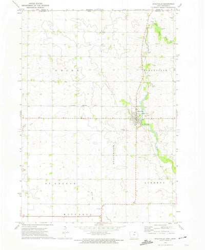 United States Geological Survey Stacyville, IA-MN (1972, 24000-Scale) digital map