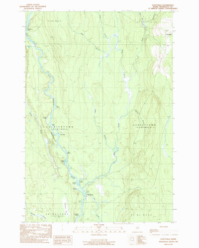 United States Geological Survey Stacyville, ME (1989, 24000-Scale) digital map