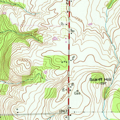 United States Geological Survey Stafford, NY (1950, 24000-Scale) digital map