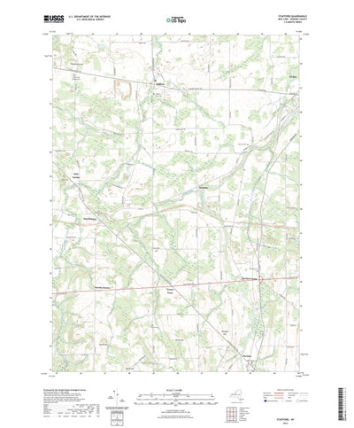 United States Geological Survey Stafford, NY (2023, 24000-Scale) digital map