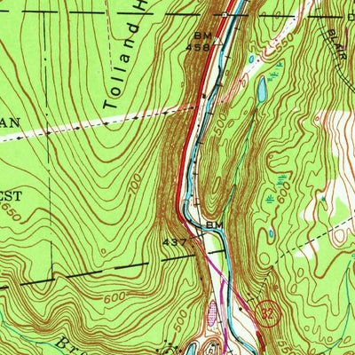 United States Geological Survey Stafford Springs, CT (1952, 24000-Scale) digital map